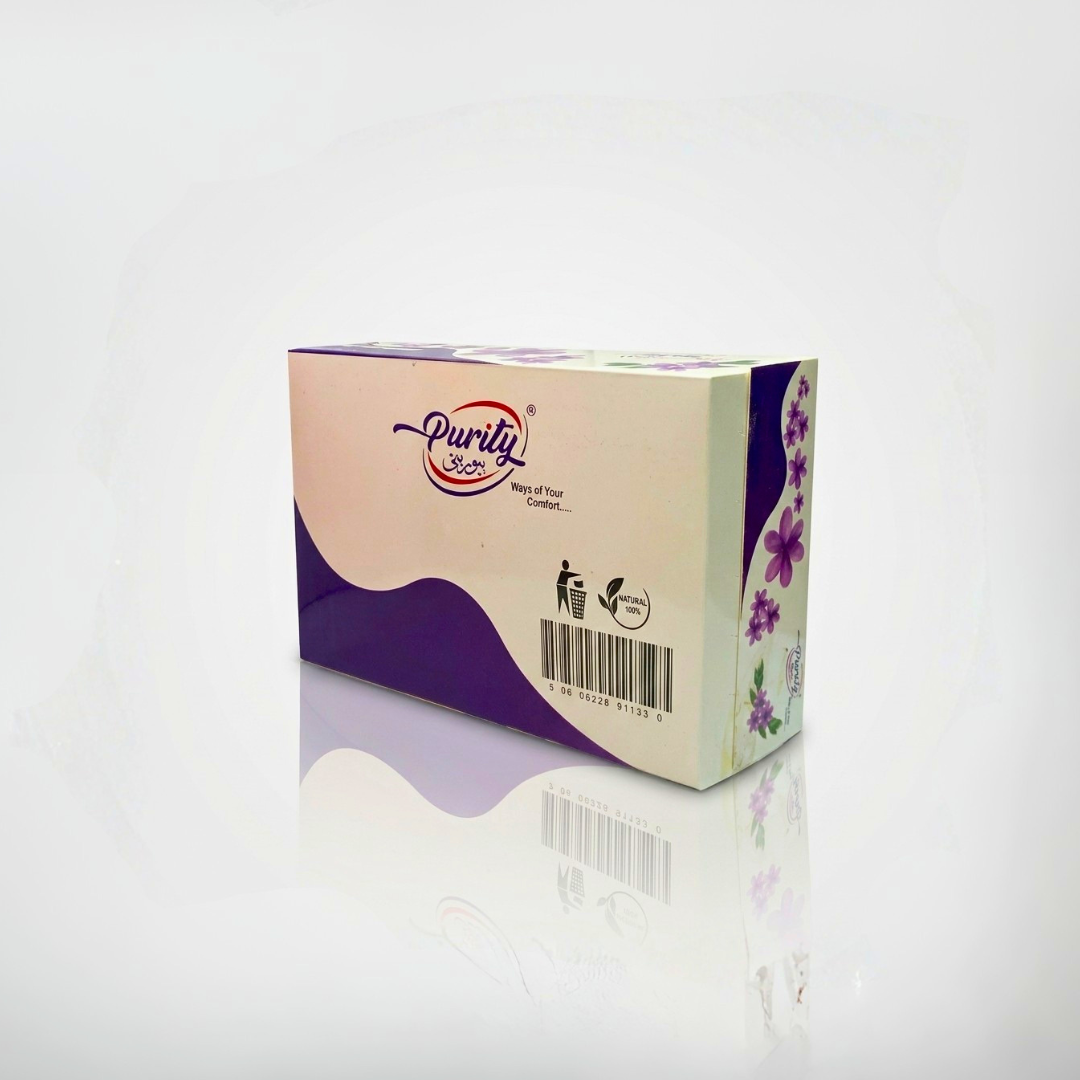 Purity Lavender Mini Pop Up Tissue – 100 Sheets Soft & Fragrant Care